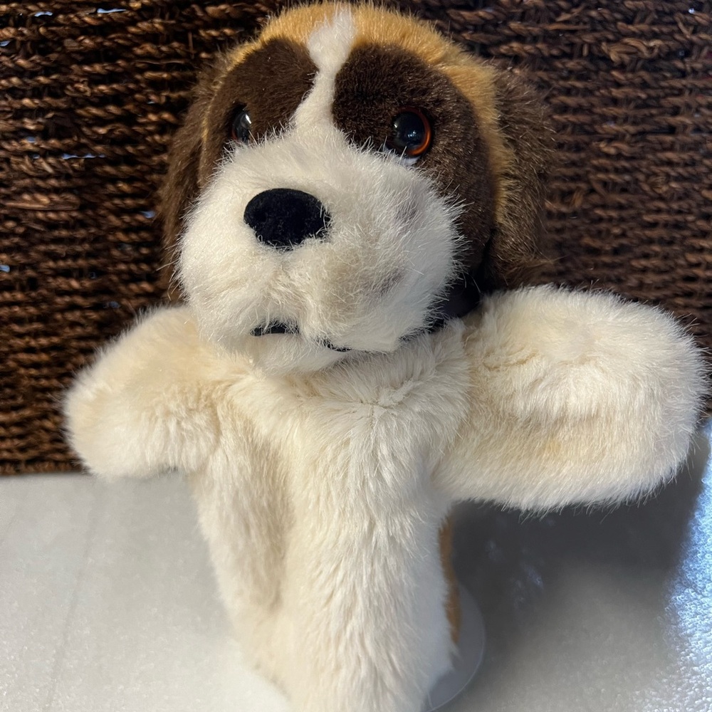 Dakin Beethoven St Bernard Plush Hand Puppet Vintage